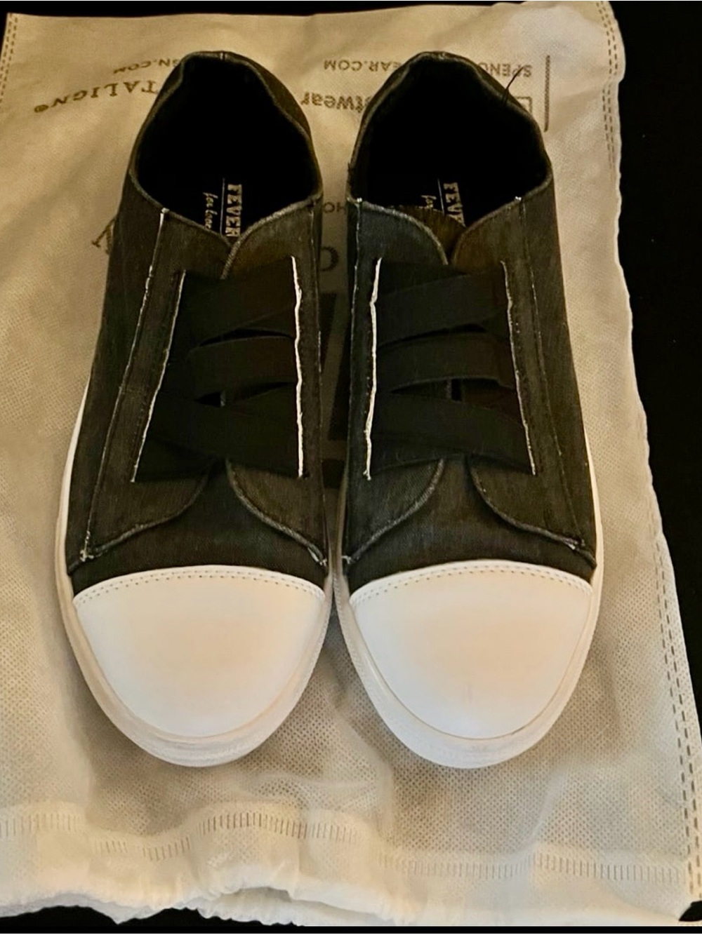 Slip-On Sneakers for Women in Black and White